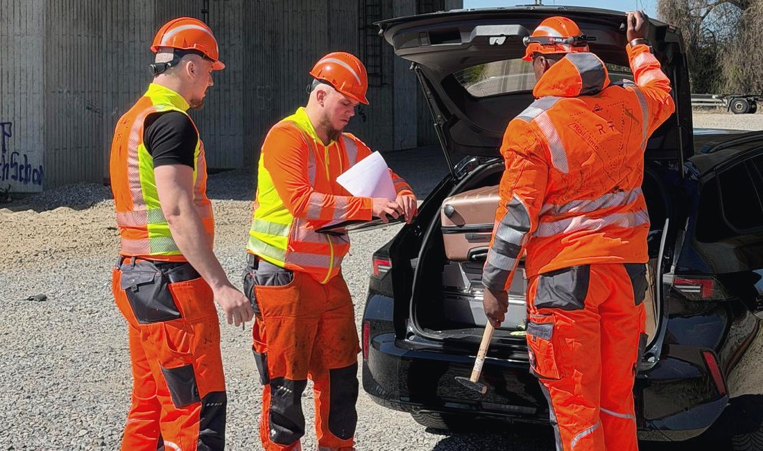 Wagenmeister von RT Rail Time im Einsatz